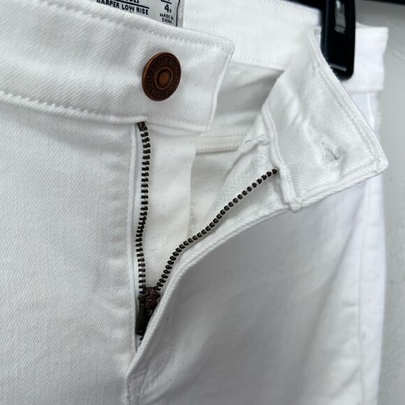 Abercrombie & Fitch Harper low rise ankle jeans white size 4/27 - Picture 7 of 16